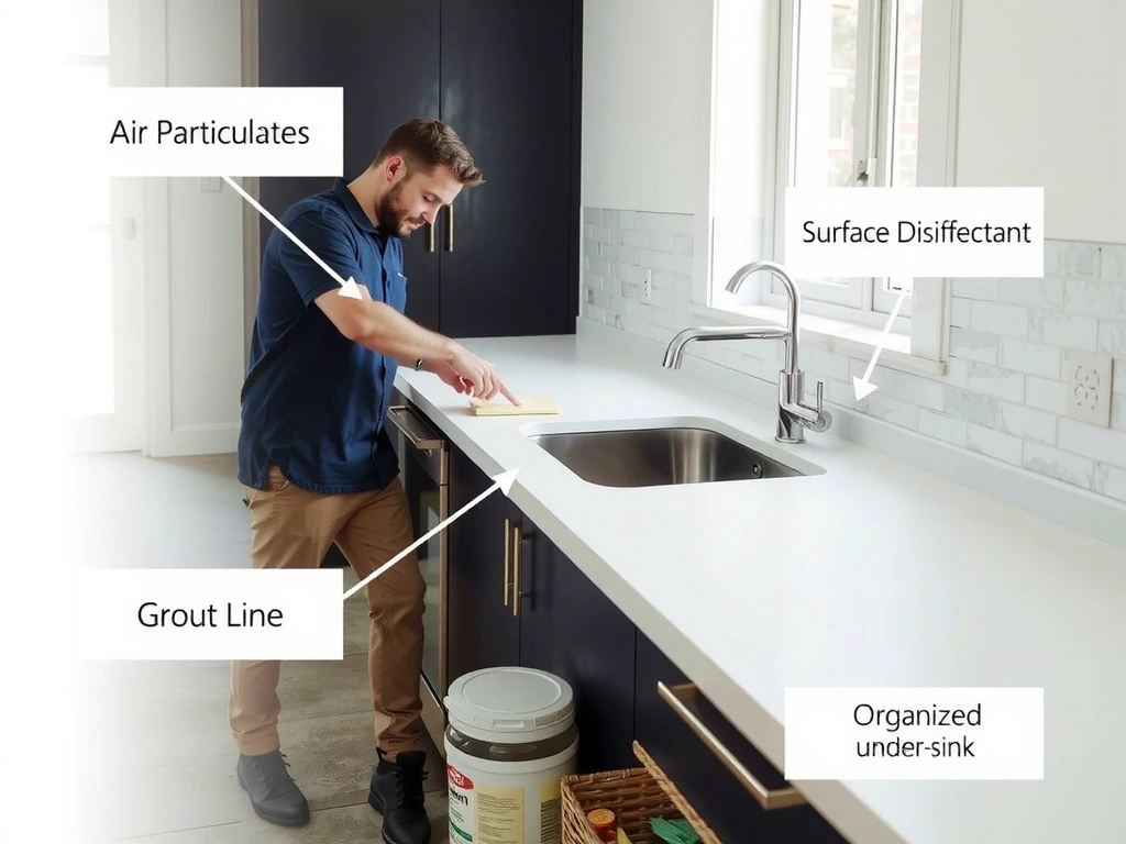 Anatomy of a clean kitchen counter