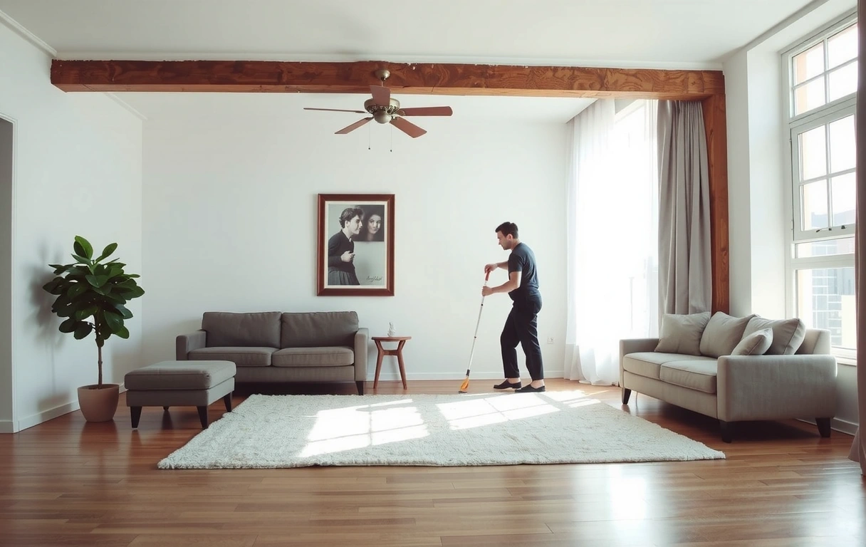 Editorial shot of a pristine, sunlit living room in a Bogotá apartment