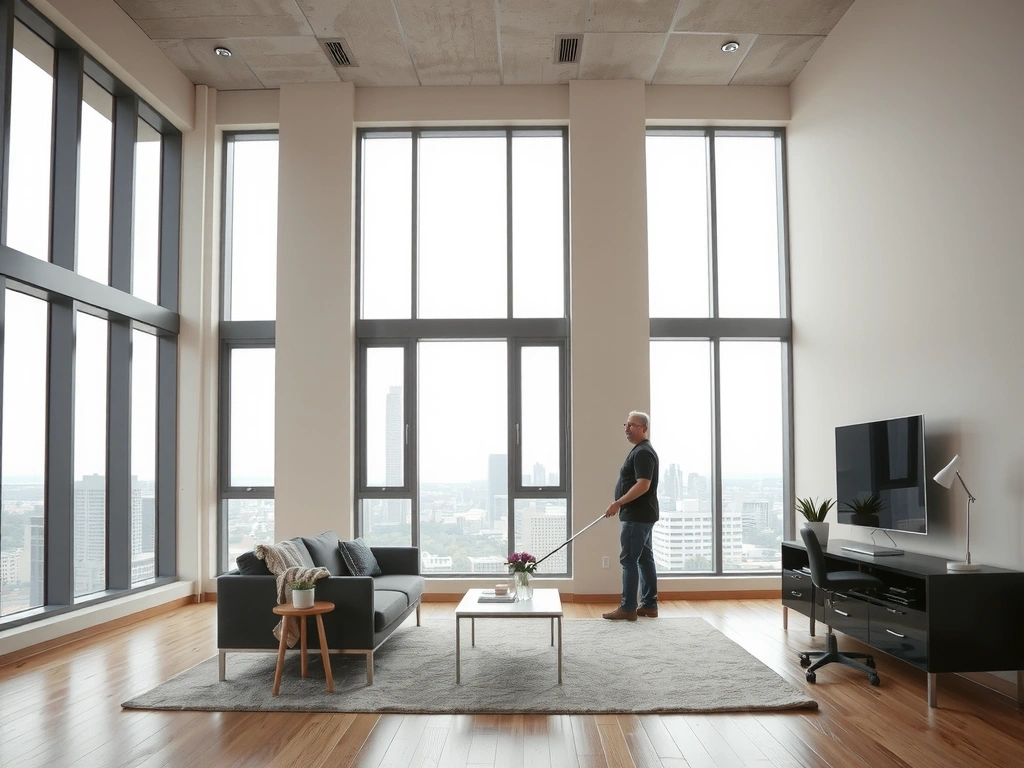 Large upscale apartment interior